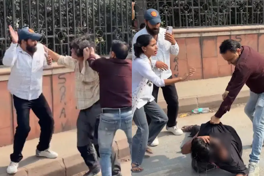 Congress Shares Video of RSS-BJP Attacking Delhi Students