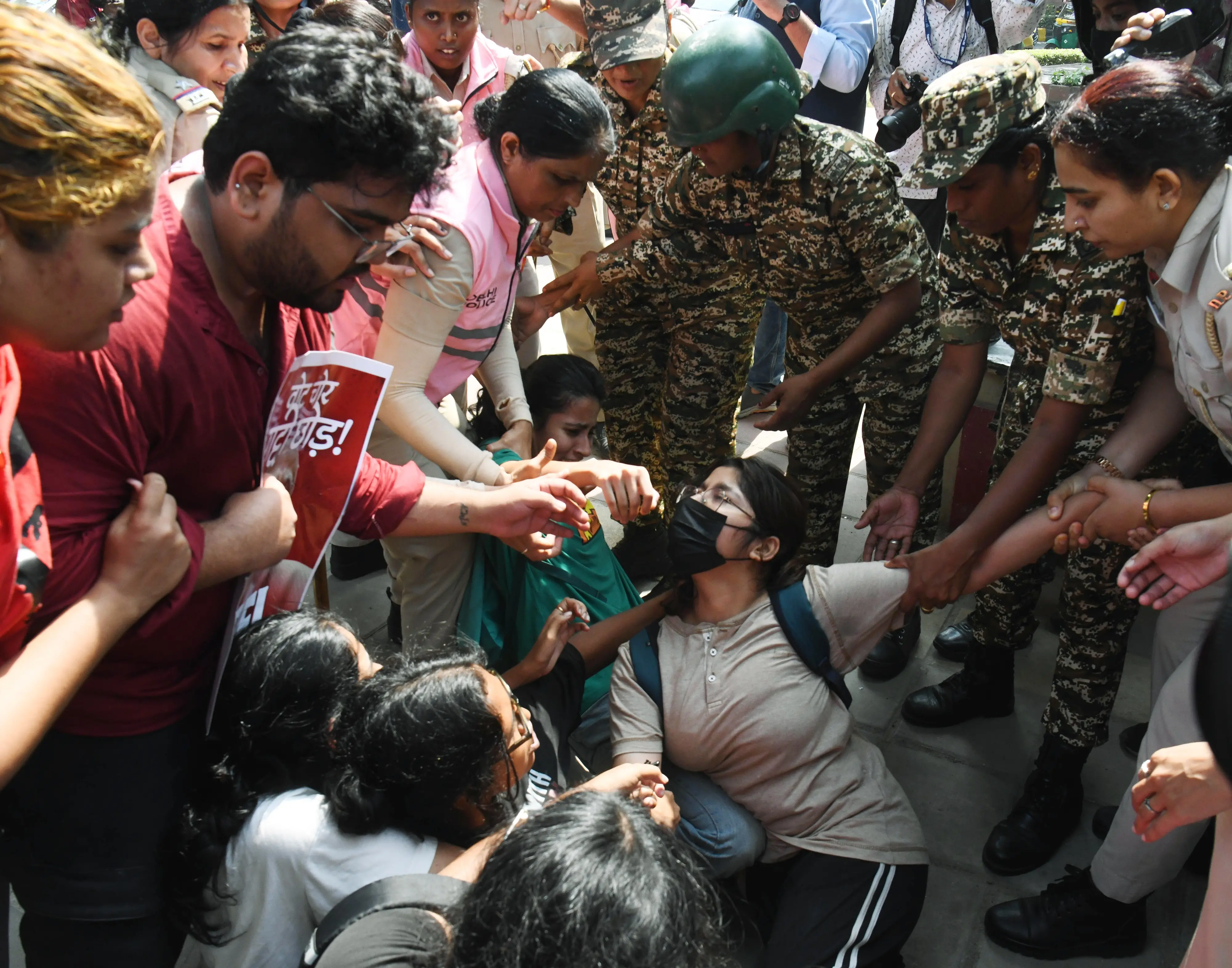 ഡൽഹി പ്രക്ഷോഭത്തിൽ നിന്ന് | Photo: ANI