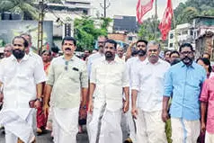ഗ്യാനേഷിന്റെ രാജി; പത്തനംതിട്ടയിൽ പ്രതിഷേധം