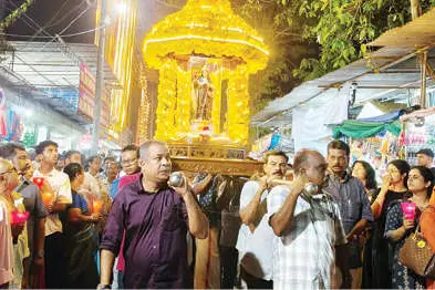 മാഹി ബസിലിക്ക തിരുനാളിന് ഭക്തജനപ്രവാഹം