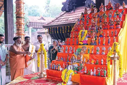 മഹേശ്വരം ശിവപാർവതി ക്ഷേത്രം നവരാത്രി ഉത്സവത്തിന് തുടക്കം