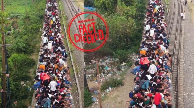 Fact check: are protesters really riding train roofs?