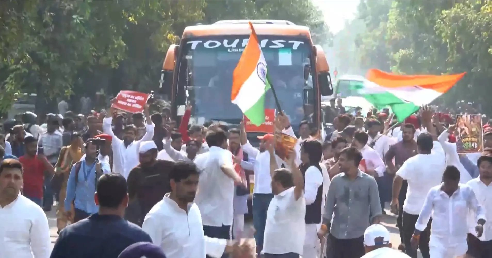 Chalo Dilli march | Photo: screengrab/XVideo