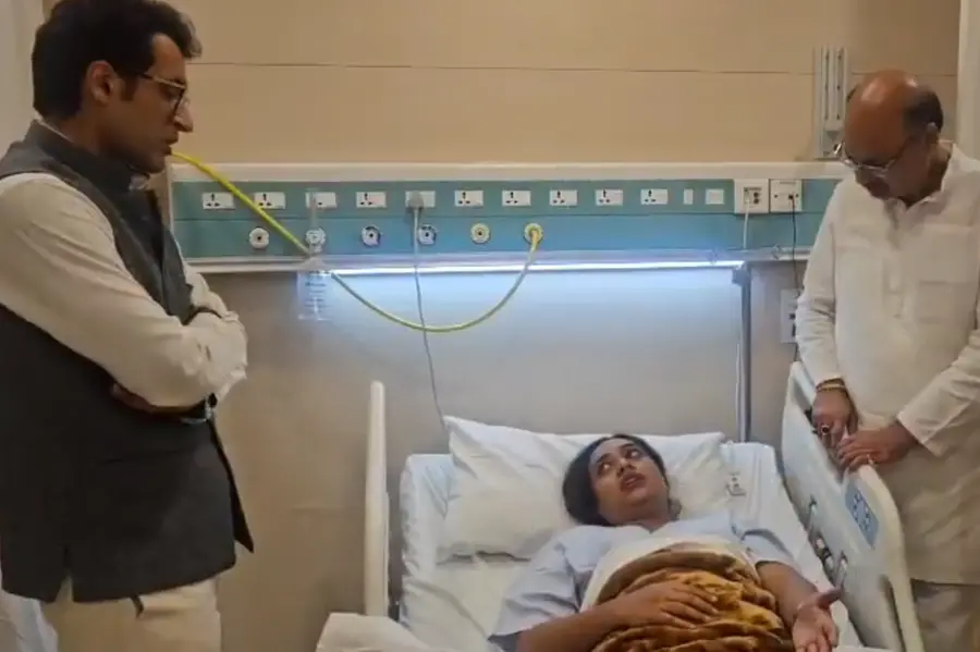 BJP leader Pradeep Bhandari at the hospital