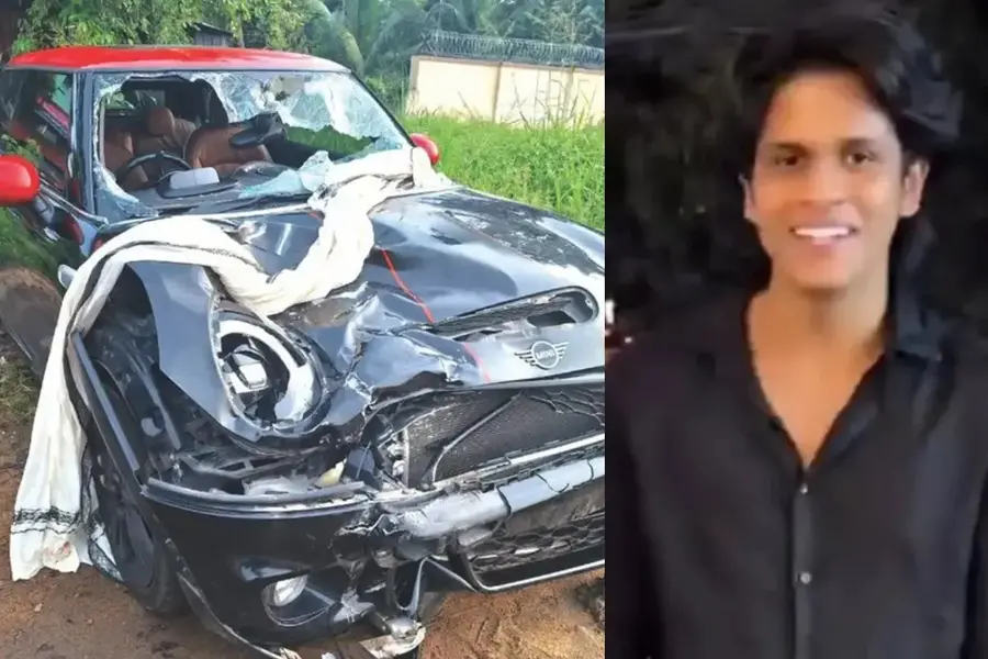 Kochi Mini Cooper crash