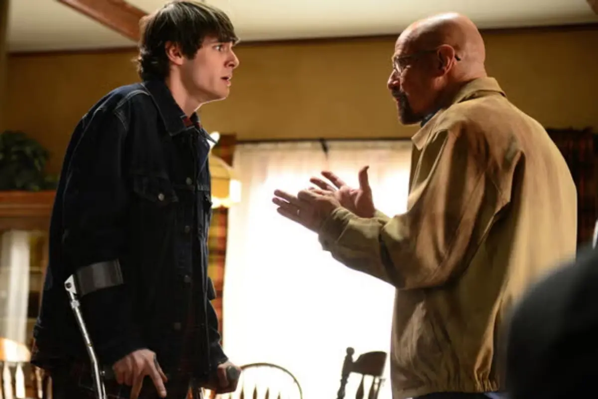 Bryan Cranston and RJ Mitte shared the screen as father and son in 'Breaking Bad'. Photo | X