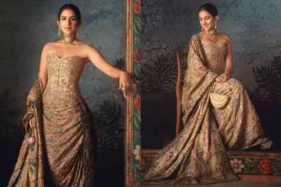 Radhika Merchant Ambani’s skirt features Krishna Leela, peacocks and the Tree of Life | PICTURES