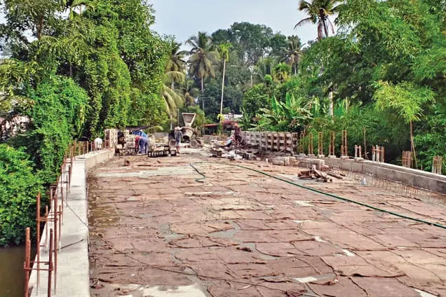 കീച്ചേരിക്കടവ് പാലംപണി അന്തിമഘട്ടത്തിൽ