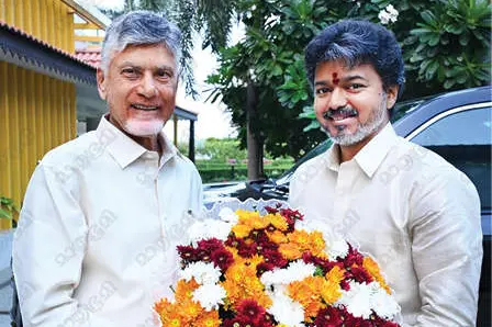 കൃഷ്ണ നദീജലം: വിജയ്യും ചന്ദ്രബാബു നായിഡുവും ചർച്ചനടത്തി