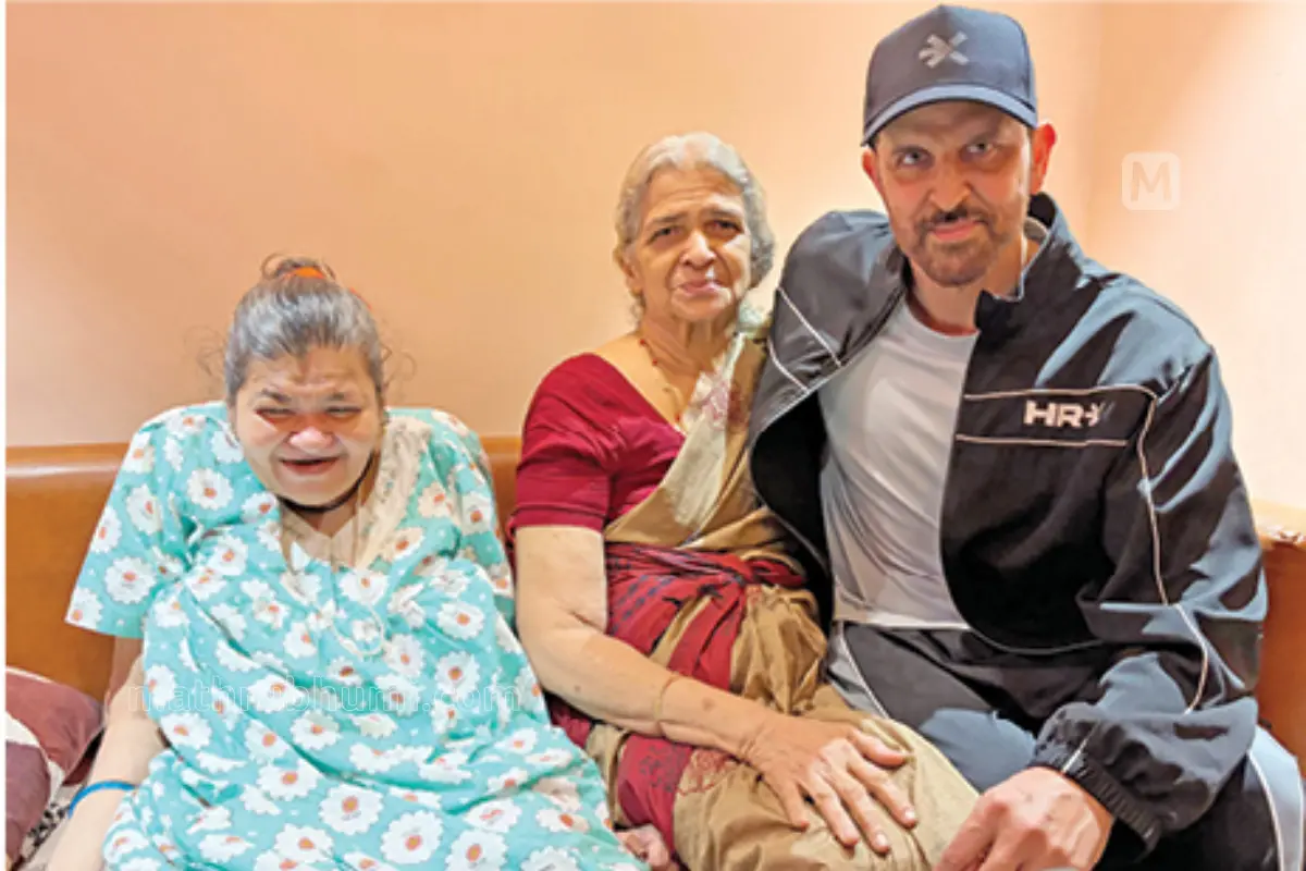 Beeja Krishnan with Hrithik Roshan