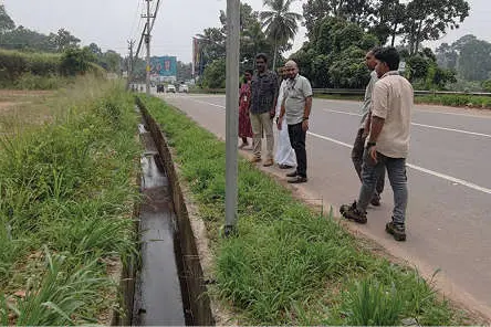 മിത്രപുരത്ത് വീണ്ടും മാലിന്യം തള്ളി; കക്കൂസ് മാലിന്യം ഓടയിലേക്ക്