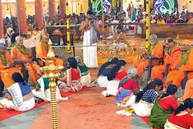 അംബായാഗശാലയെ ധന്യമാക്കി യതിപൂജ
