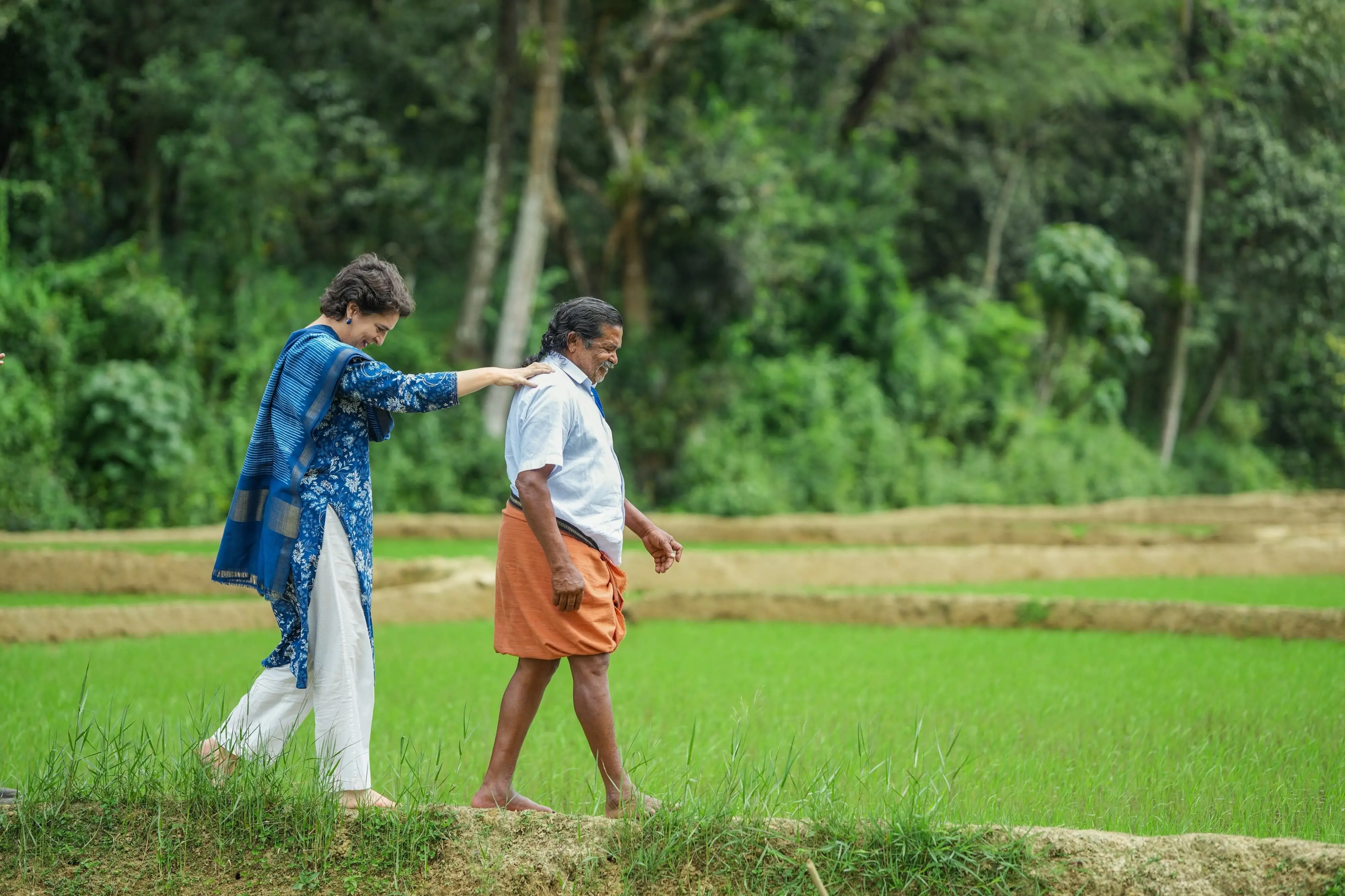 Priyanka Gandhi remembers Cheruvayal Raman as her "Malayali Acchan" | Photo: X/@priyankagandhi