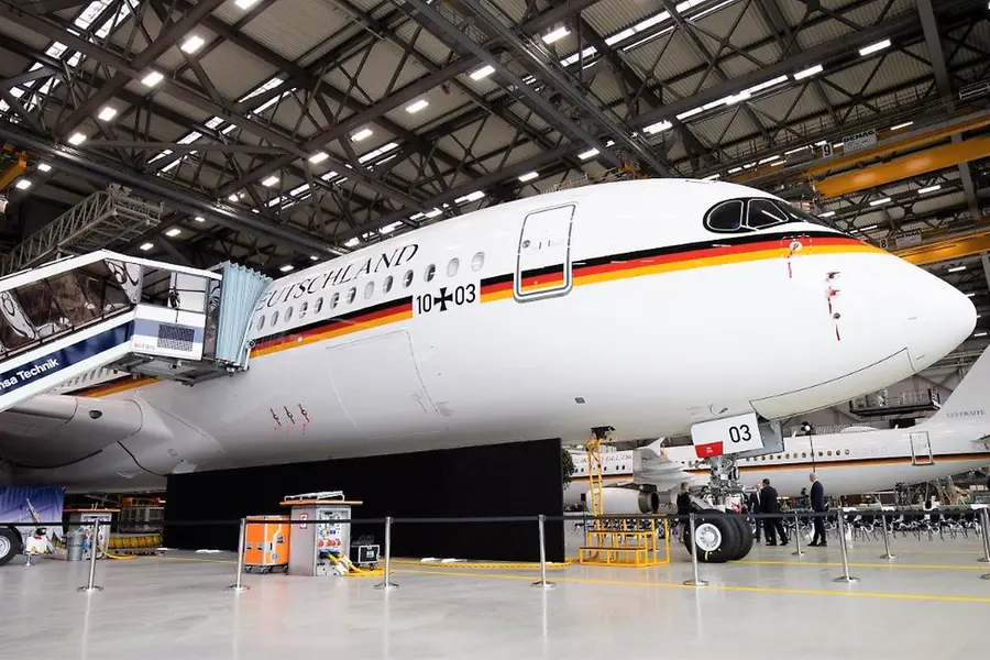 Once a flying office for Angela Merkel, this aircraft cabin is coming home to Germany