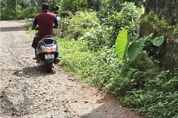പുത്തൻകാവുമല- നന്നൂർ റോഡിൽഎന്തിനാണ് ഇങ്ങനെ ടാറിട്ടത്