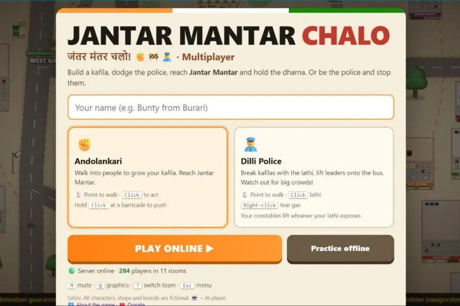 What happens when Delhi protests turn into video games? Meet ‘Jantar Mantar Chalo’
