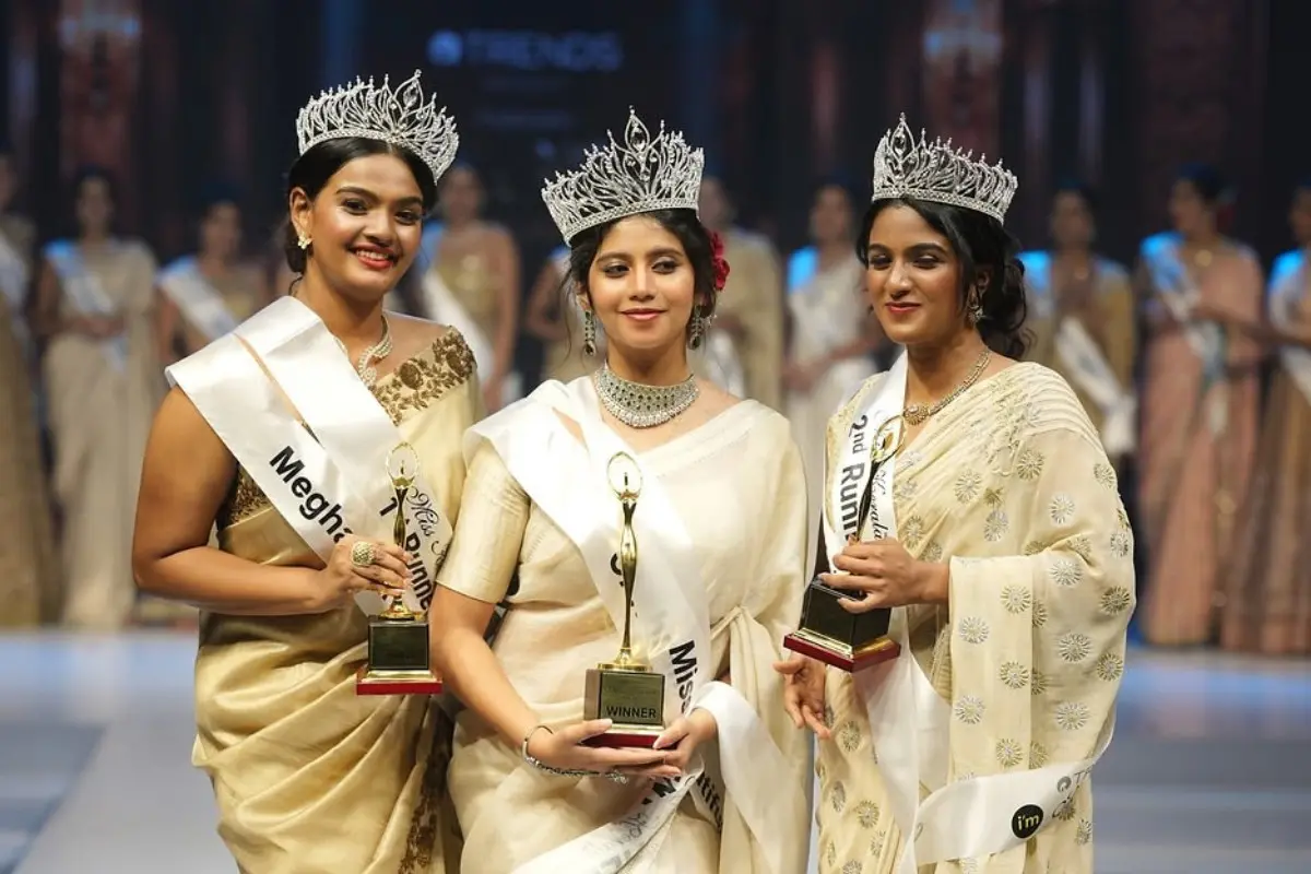 (From left) Megha Maria Jose, Chithrambari, Kajal Libi | Photo: Instagram