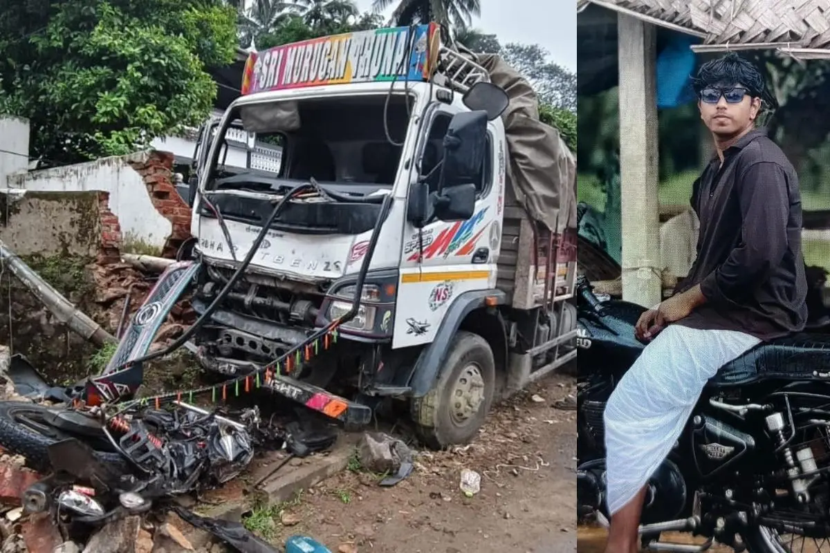 വാണിയംകുളത്ത് ലോറിയും ബൈക്കും കൂട്ടിയിടിച്ചുണ്ടായ അപകടം, മരിച്ച ഷിബിൽ