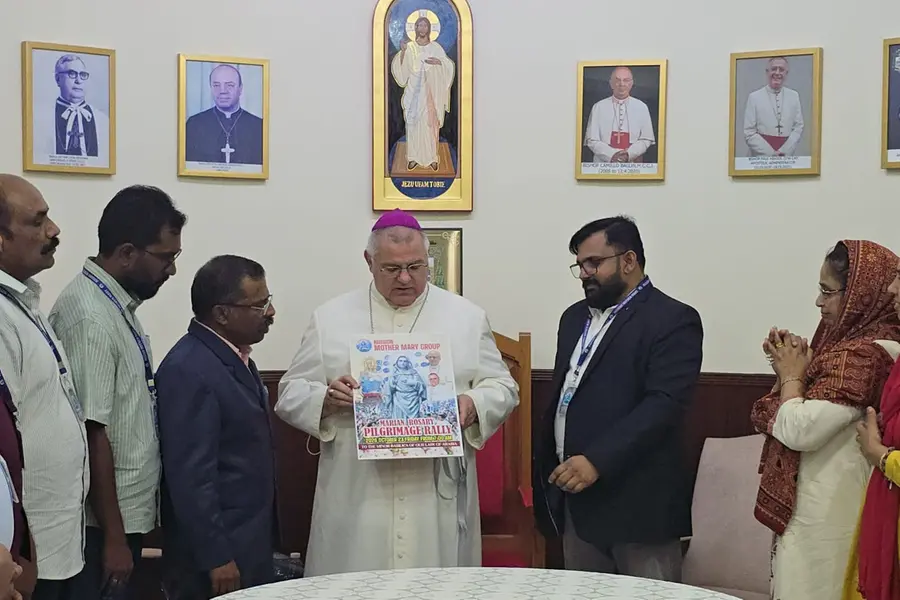 മിഷൻ മദർ മേരി - 2026 മരിയൻ അഖണ്ഡ ജപമാല തീർത്ഥാടന പോസ്റ്റർ പ്രകാശനം ചെയ്തു