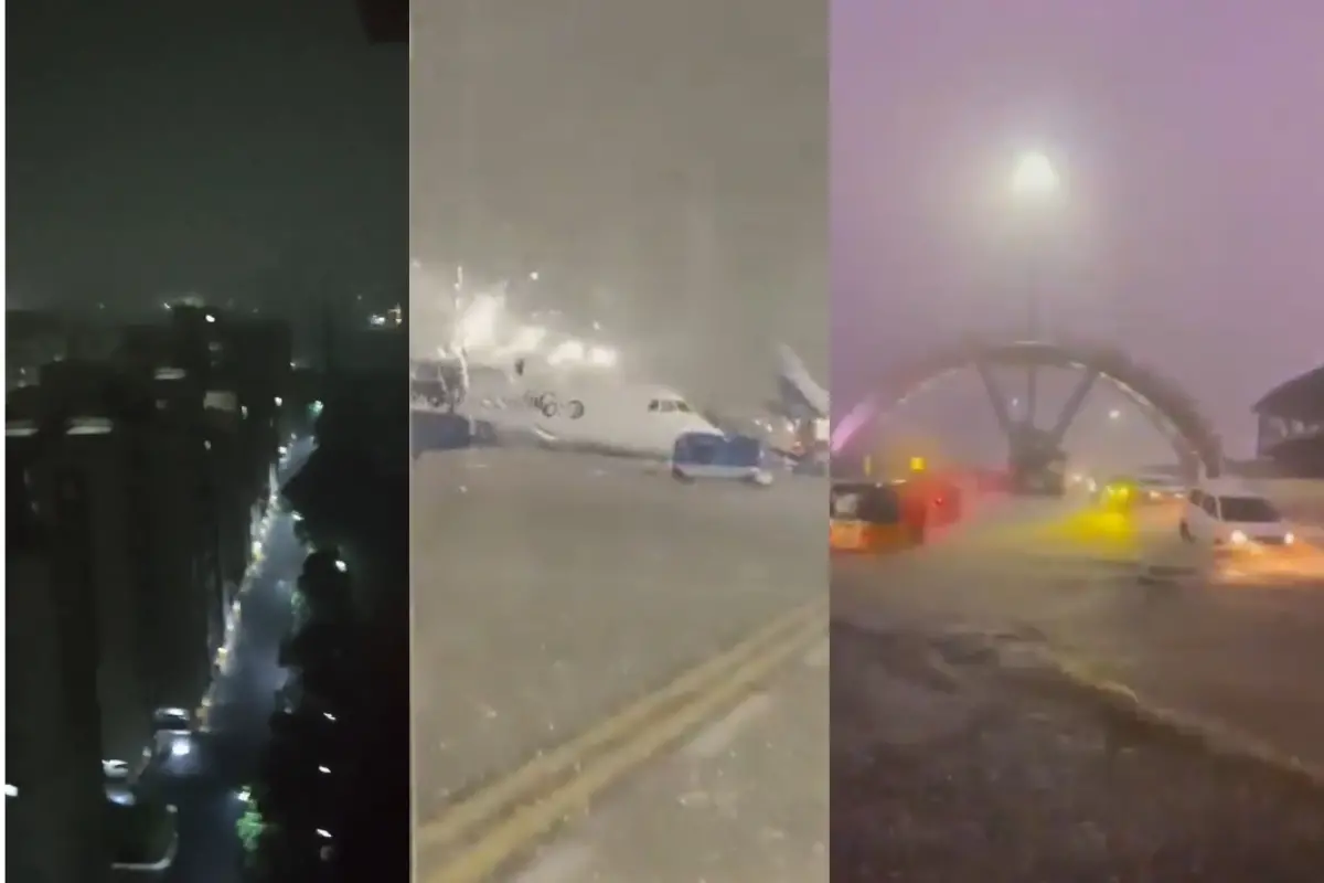 Visuals of waterlogging emerged on social media
