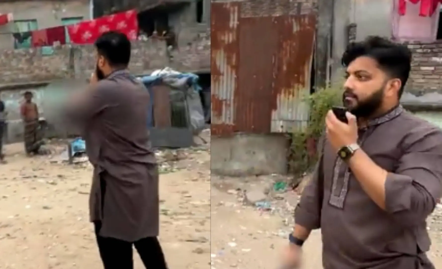 മന്ത്രിയുടെ നേതൃത്വത്തിൽ നടന്ന റെയ്ഡിൽനിന്നുള്ള ദൃശ്യം | Image courtesy:https://x.com/ishraqueBD