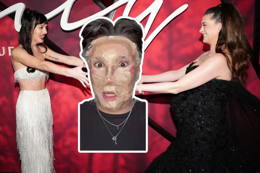 ‘Why does this save you time?’: Anne Hathaway baffled by the viral plastic wrap makeup hack