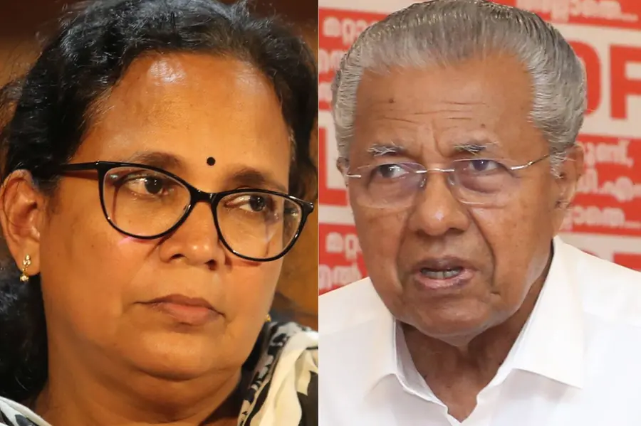 kk rema and pinarayi vijayan