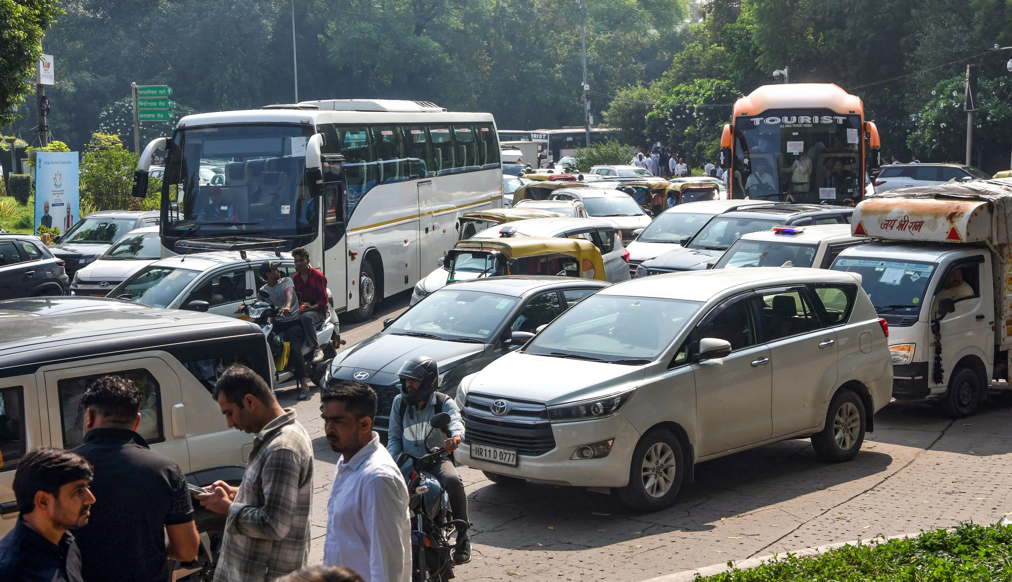 File photo: Traffic jam in New Delhi