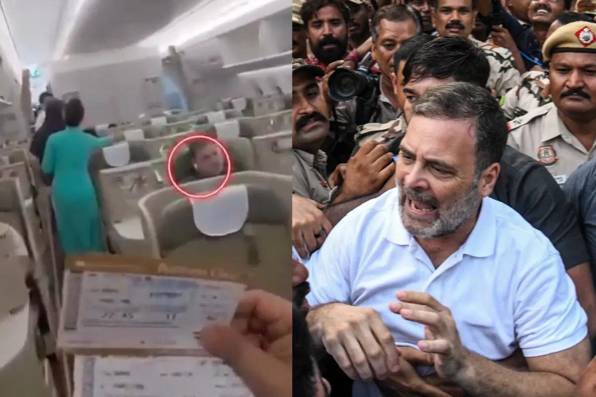 ബിജെപി പങ്കുവെച്ച വീഡിയോയിൽ നിന്ന്, രാഹുൽ ഗാന്ധി | Photo: x, ANI