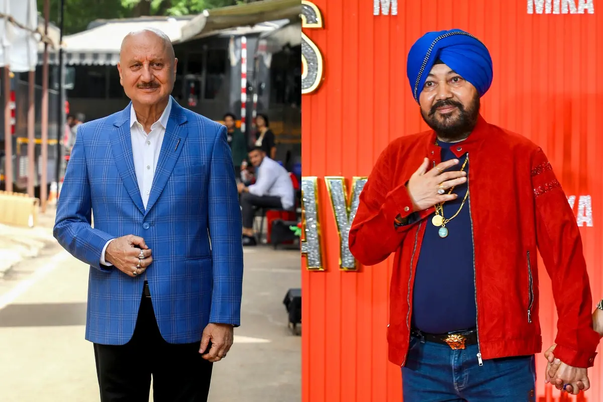 Anupam Kher, Daler Mehndi | Photo: PTI