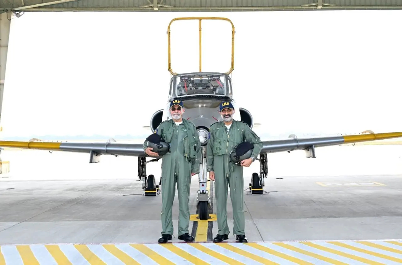 IAF Chief AP Singh flew a 55-minute Kiran trainer sortie with Wing Commander V S Kochhar (Retd), who taught him to fly in 1984