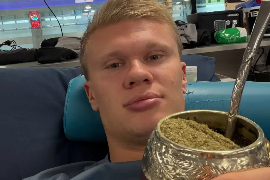 Erling Haaland tries Lionel Messi’s favourite drink: What is mate?