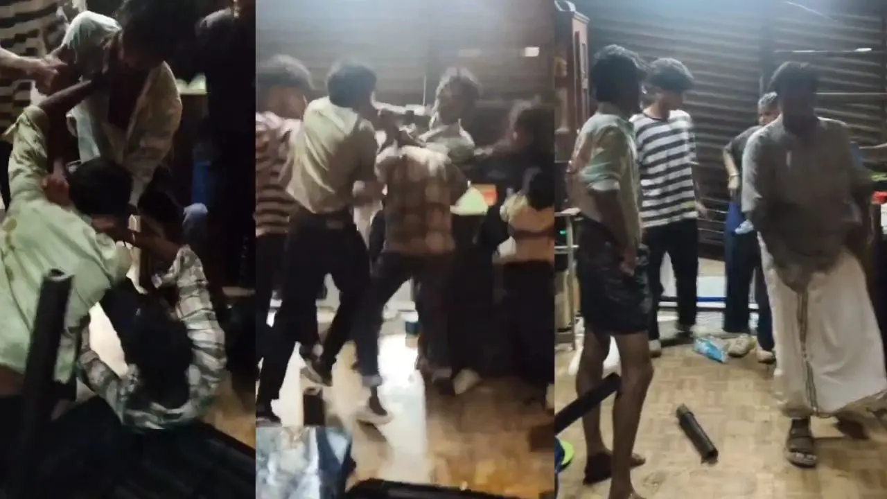 അക്രമത്തിന്റെ ദൃശ്യങ്ങൾ