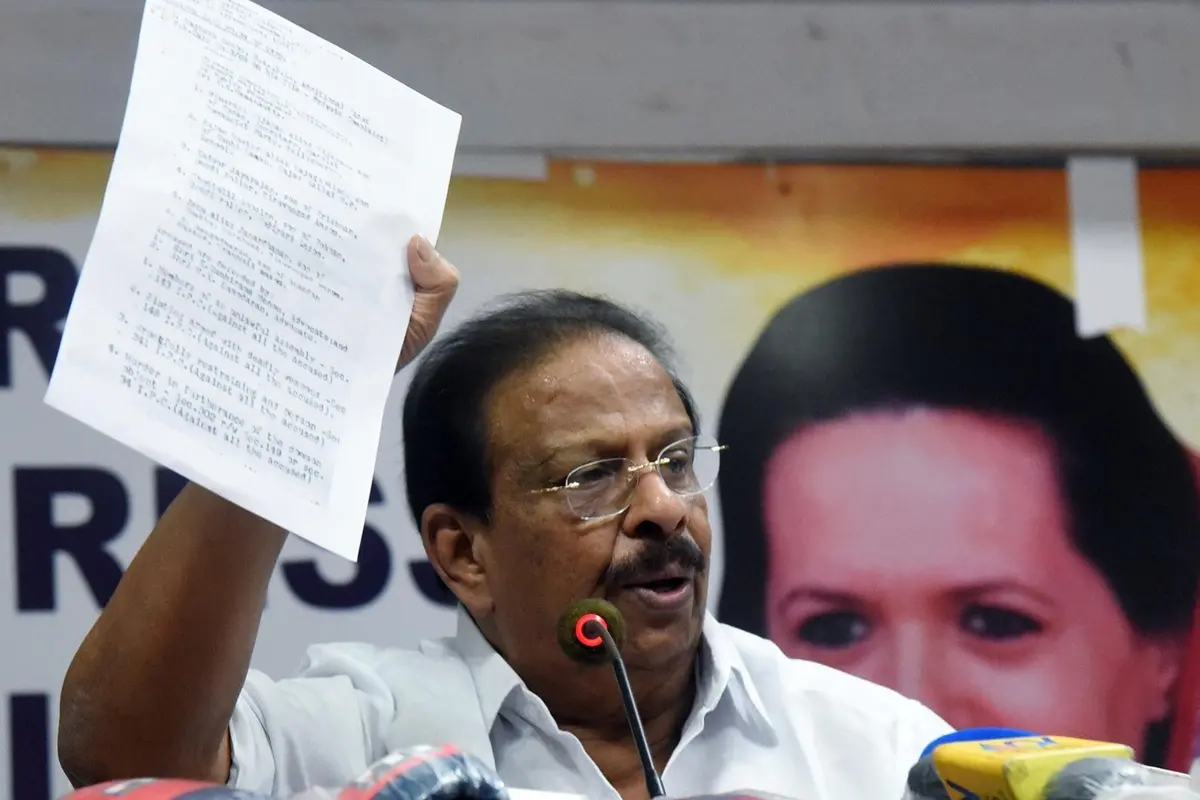 Congress veteran K Sudhakaran. (ANI Photo)
