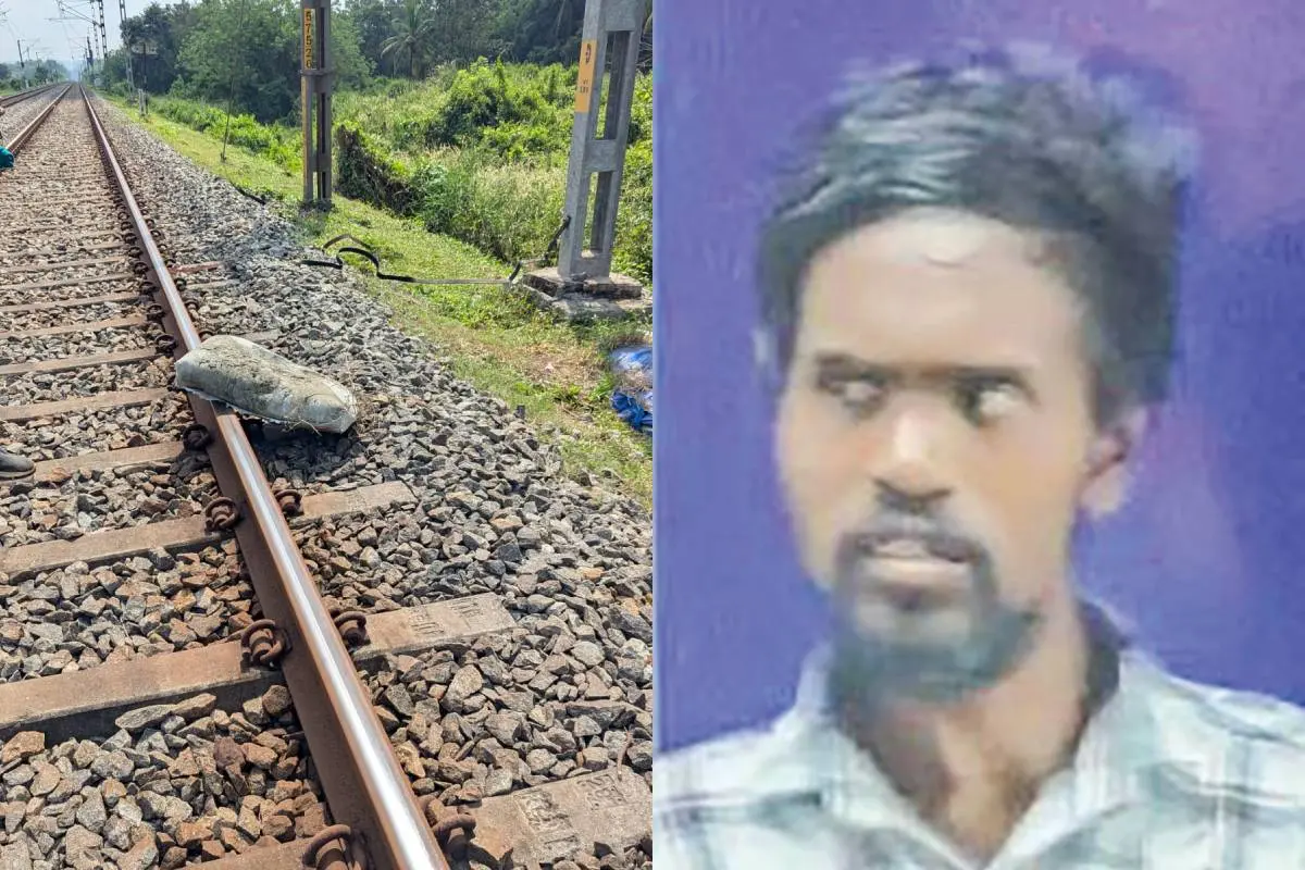 Concrete slab found placed on railway track; Shuklal Marayya