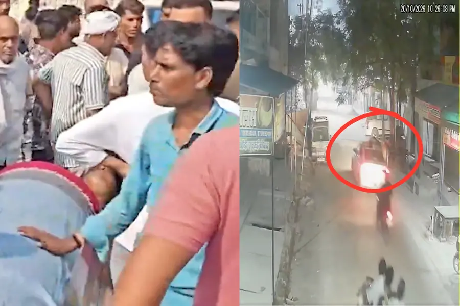 A 37-year-old man died in Kanpur after he was allegedly dragged 1.5 km on a moving car roof with his hands trapped in the windows