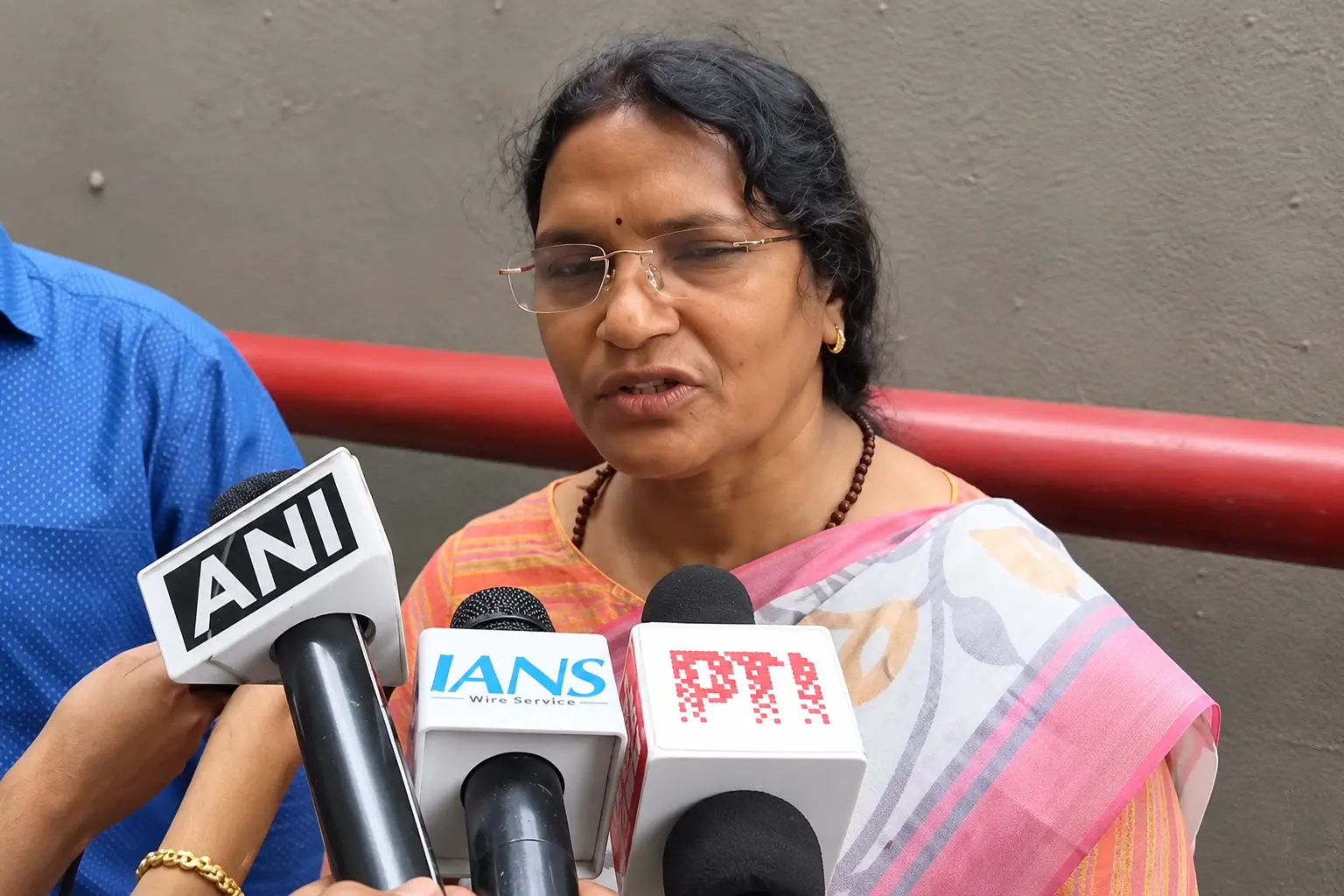 BJP MLA Ratna Debnath speaks to the media about the Chorbagan Durga Puja stampede in Kolkata that claimed 19 lives and left 25 people injured.