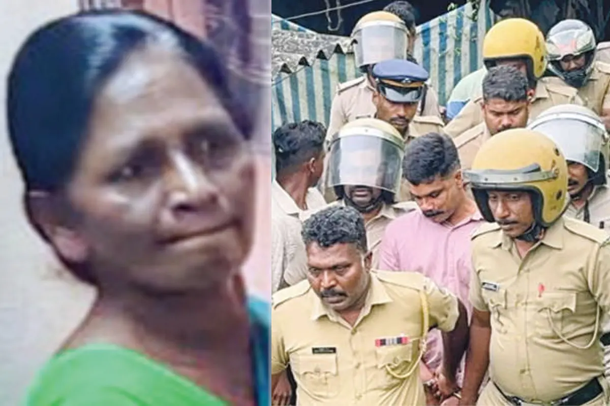 മരിച്ച നേസം, പ്രതിയെ തെളിവെടുപ്പിന് എത്തിച്ചപ്പോൾ