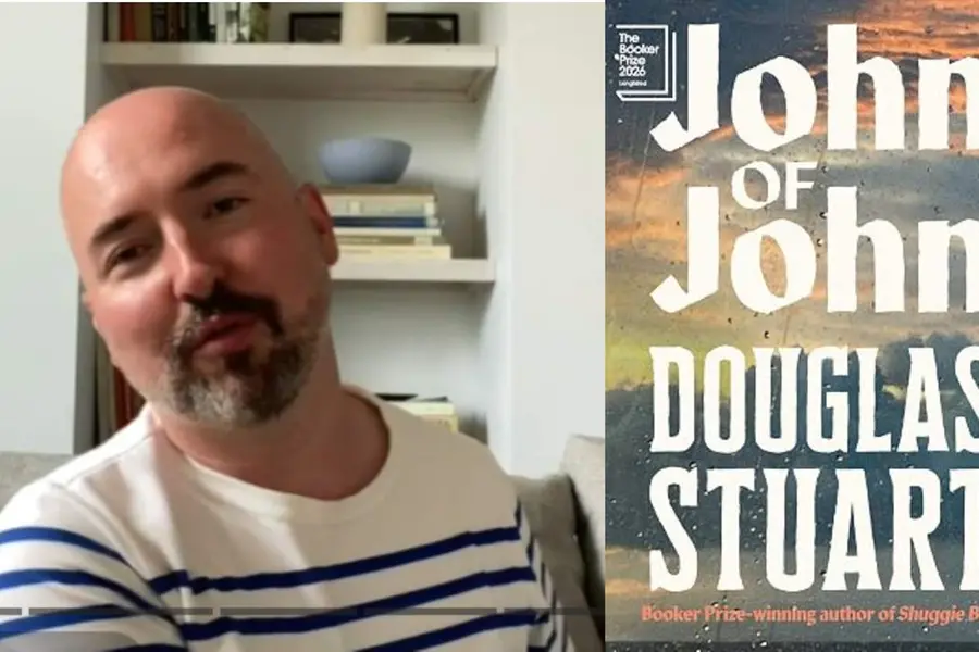 Douglas stuart with book cover