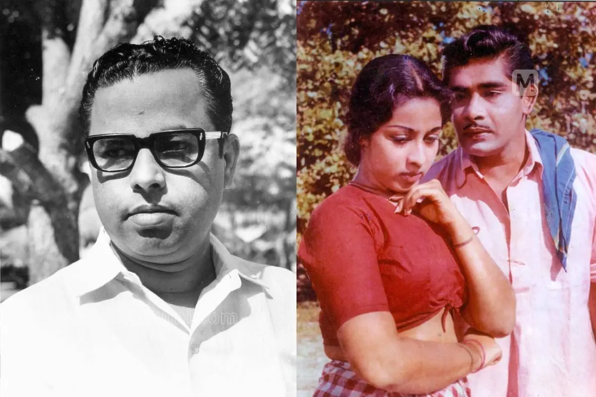 വയലാർ രാമവർമ, ചെമ്മീൻ എന്ന ചിത്രത്തിൽ ഷീലയും മധുവും | ഫോട്ടോ: മാതൃഭൂമി ആർക്കൈവ്സ്