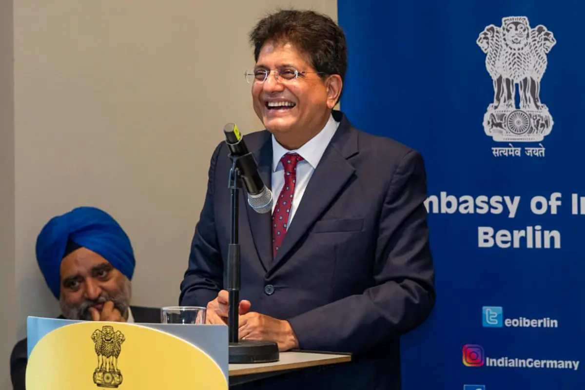Union Minister Piyush Goyal during an interaction with members of the Indian diaspora, in Germany | Photo: PTI