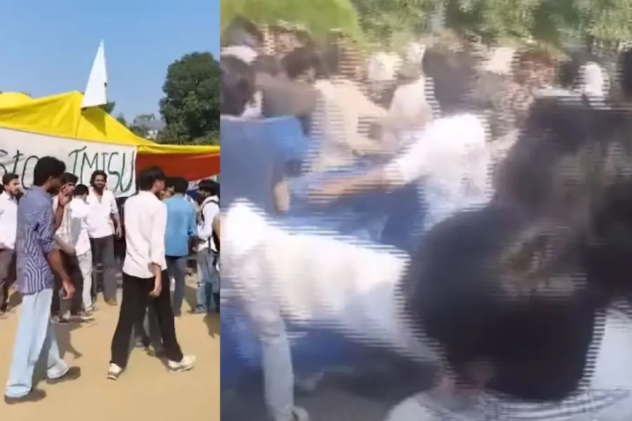 Jamia Millia students protes