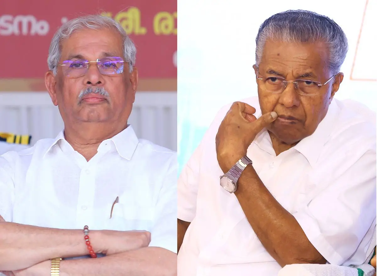 രാജേന്ദ്ര ആർലേക്കർ, പിണറായി വിജയൻ | Photo: Mathrubhumi