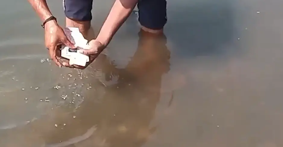 Residents collected the cards during a cleanliness drive along the riverbank and informed the administration