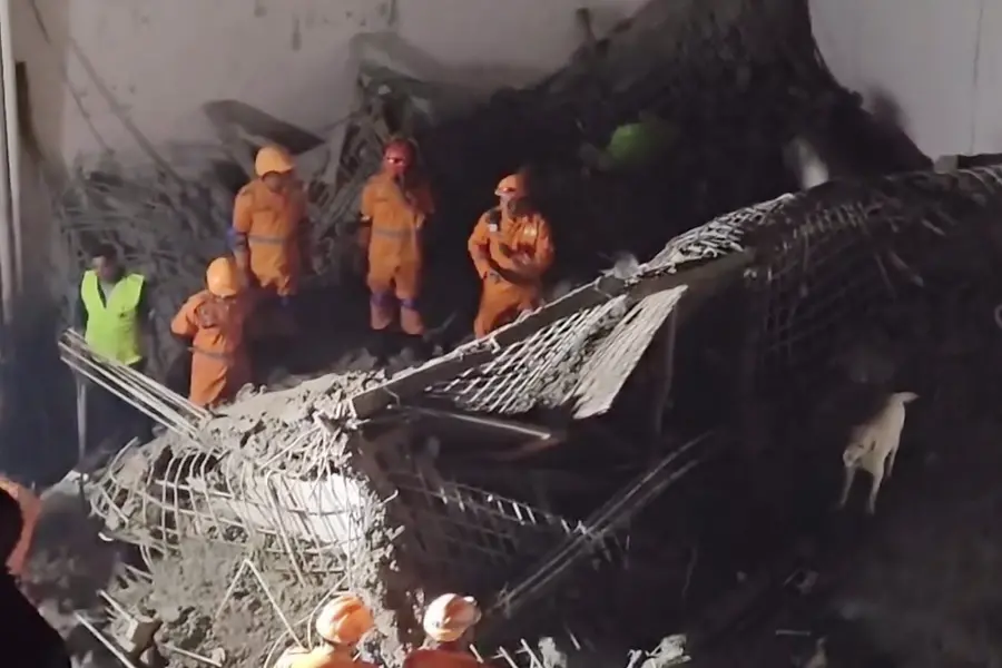 Slab of house under construction collapses in northeast Delhi
