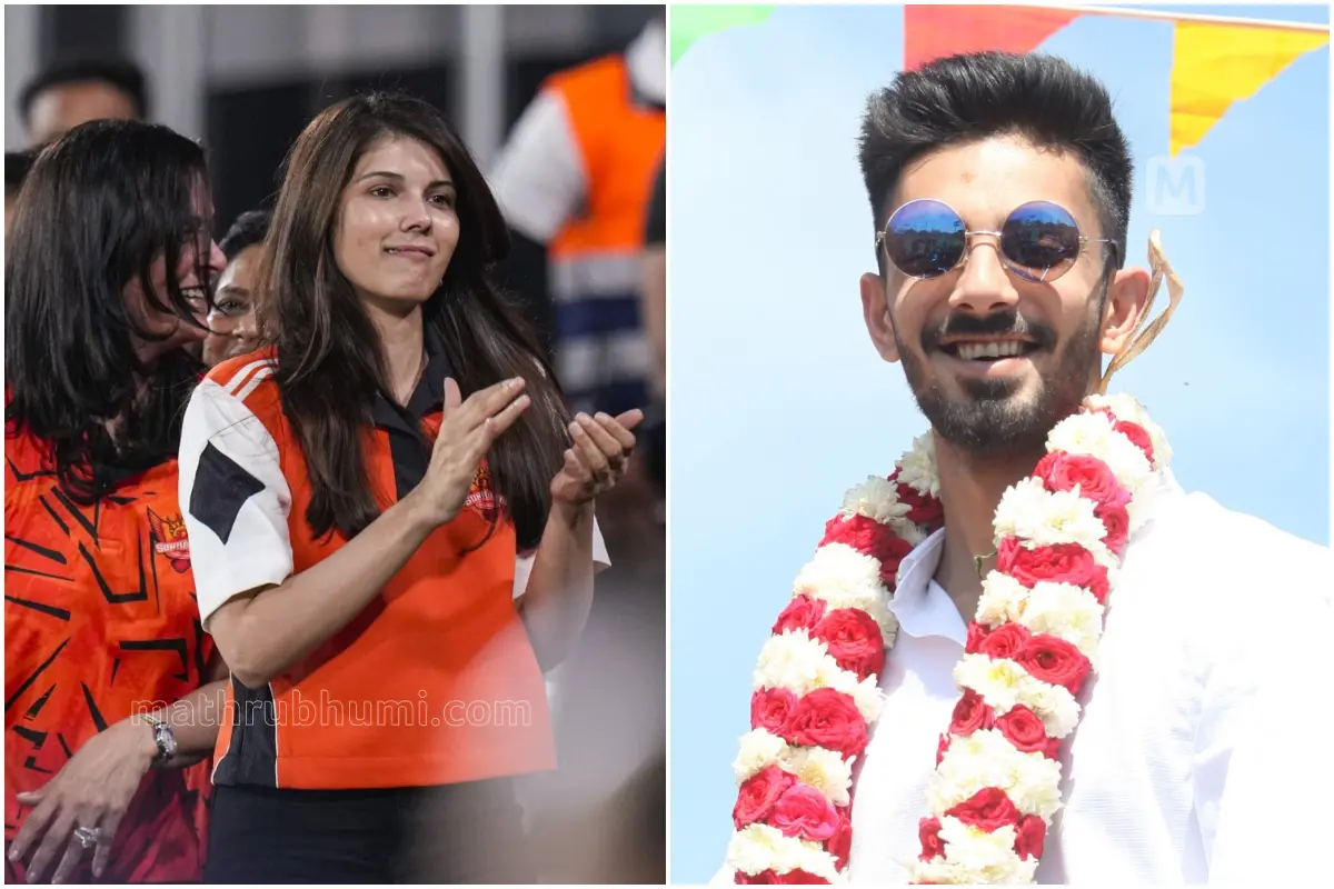 കാവ്യാ മാരൻ, അനിരുദ്ധ് രവിചന്ദ്രർ | ഫോട്ടോ: പി.ടി.ഐ, മാതൃഭൂമി
