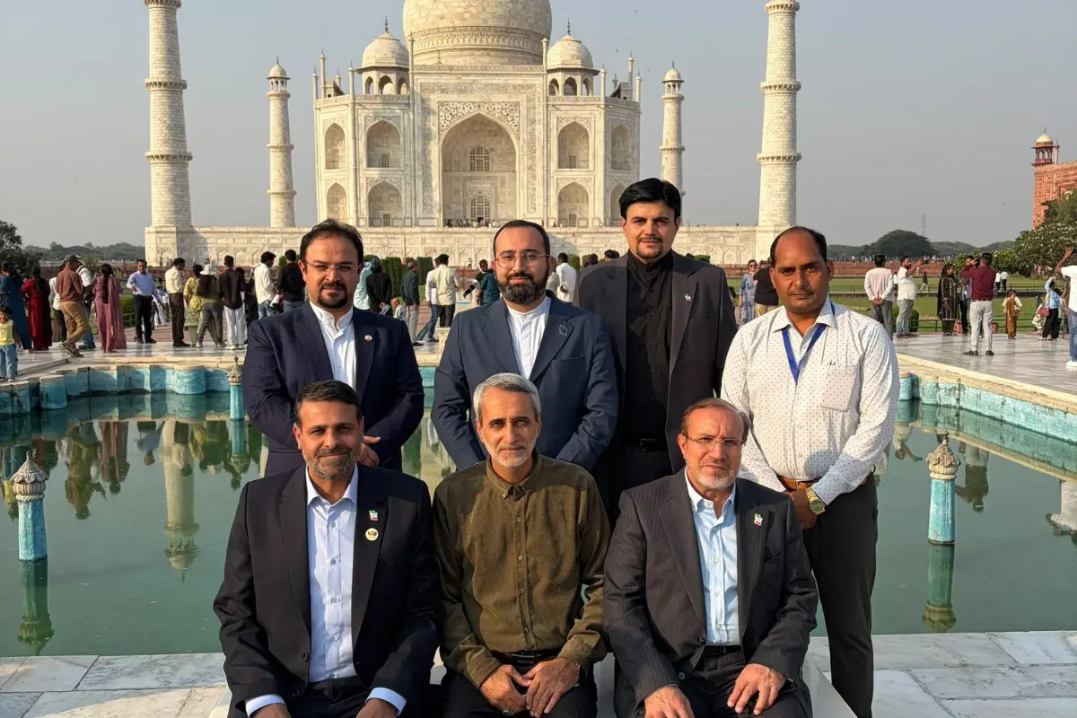 Iranian MPs visiting India for the 12th BRICS Parliamentary Forum toured the Taj Mahal | Photo: X/@Iran_in_India
