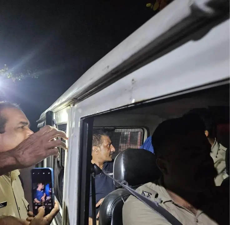 പ്രതി മനേഷിനെ സംഭവ സ്ഥലത്ത് എത്തിച്ചപ്പോൾ