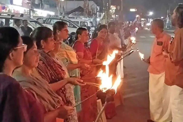 സി.പി.ഐ. പ്രതിഷേധജ്വാല സംഘടിപ്പിച്ചു