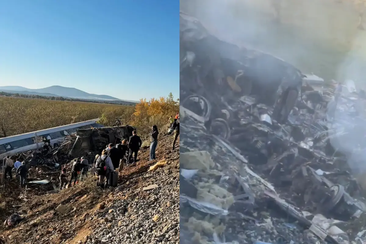 Images from the site of the high-speed train collision in Spain's Toledo province. Photo: Capital Radio/X